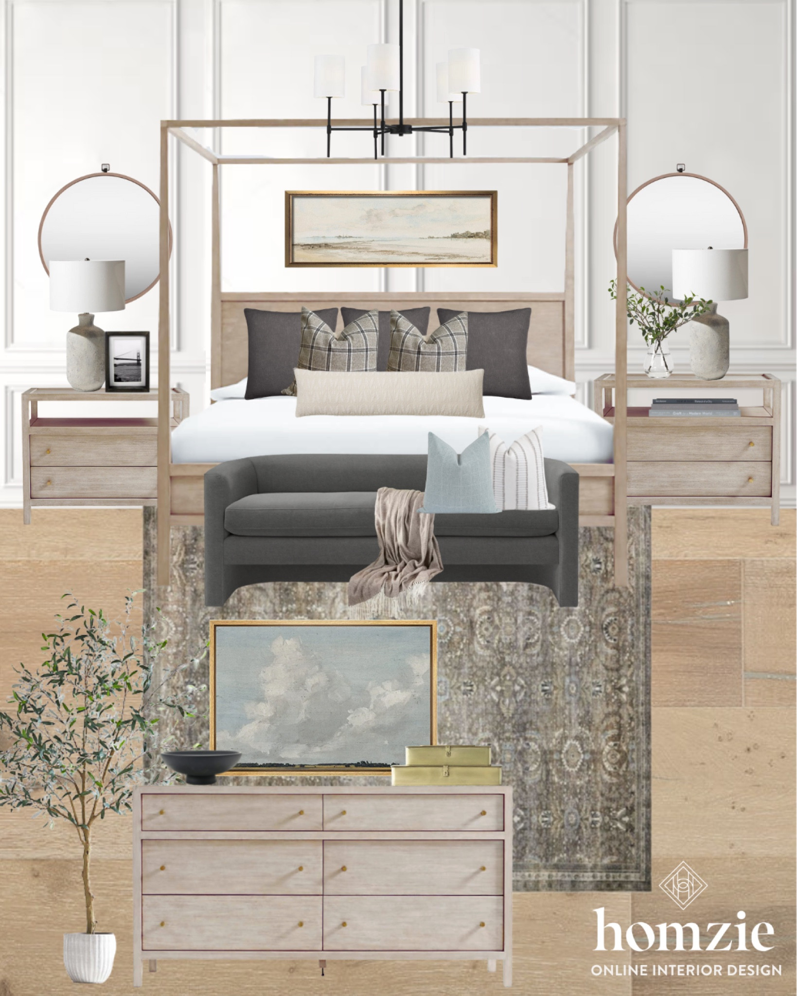 Warm & Cozy Modern Classic Bedroom 


Bedroom, wood bed, nightstand, canopy bed, wood nightstand, dresser, wood dresser, landscape art, organic modern, mirror over nightstand, bedroom design, bedroom ideas, master bedroom, primary bedroom, mood board, bedroom mood board, bed frame, green rug, gray pillow, king bed, bedside table, bedroom lamp, lamp, nightstand lamp

#LTKhome