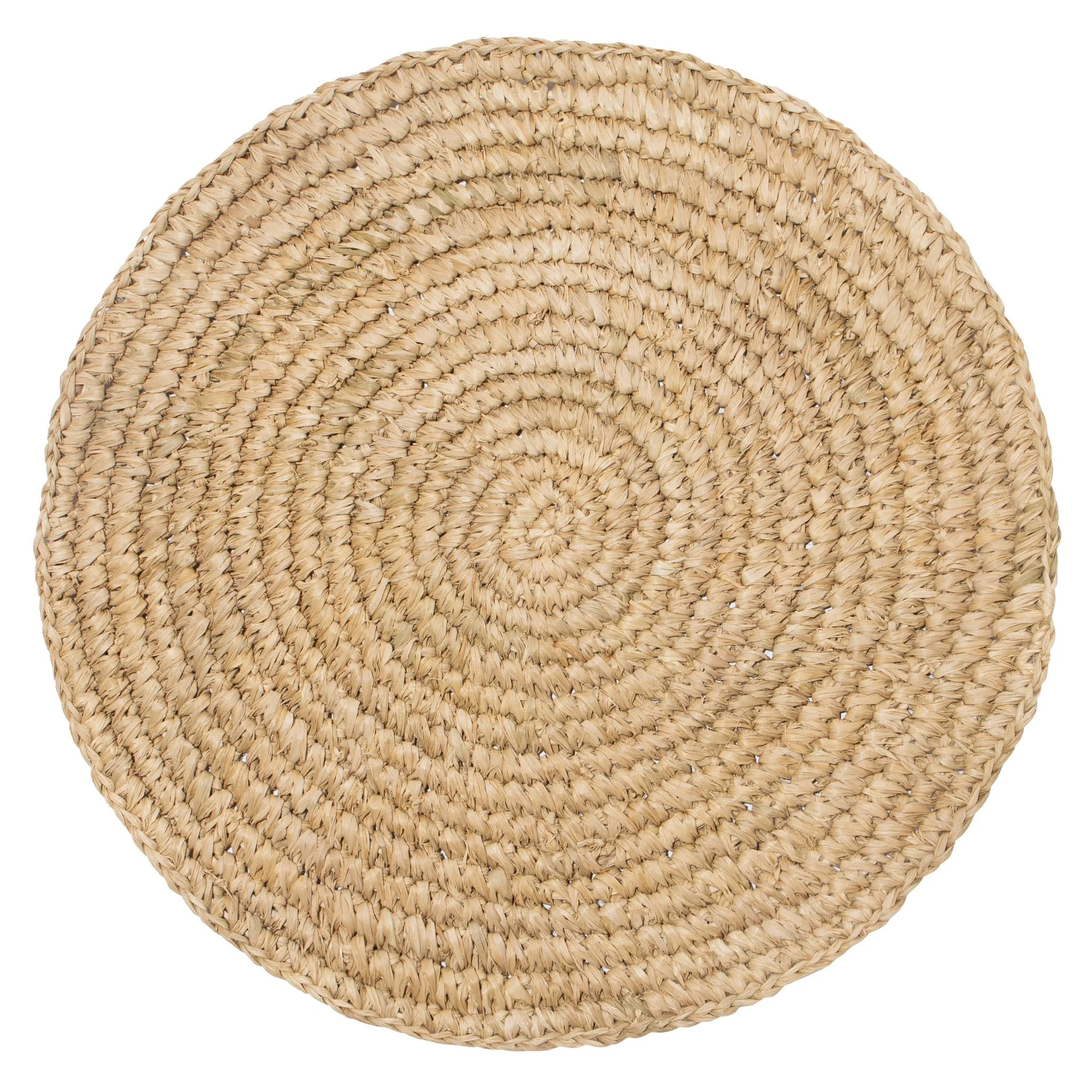 Classic Round Natural Round Placemat 15" - Set of 4 | Couleur Nature