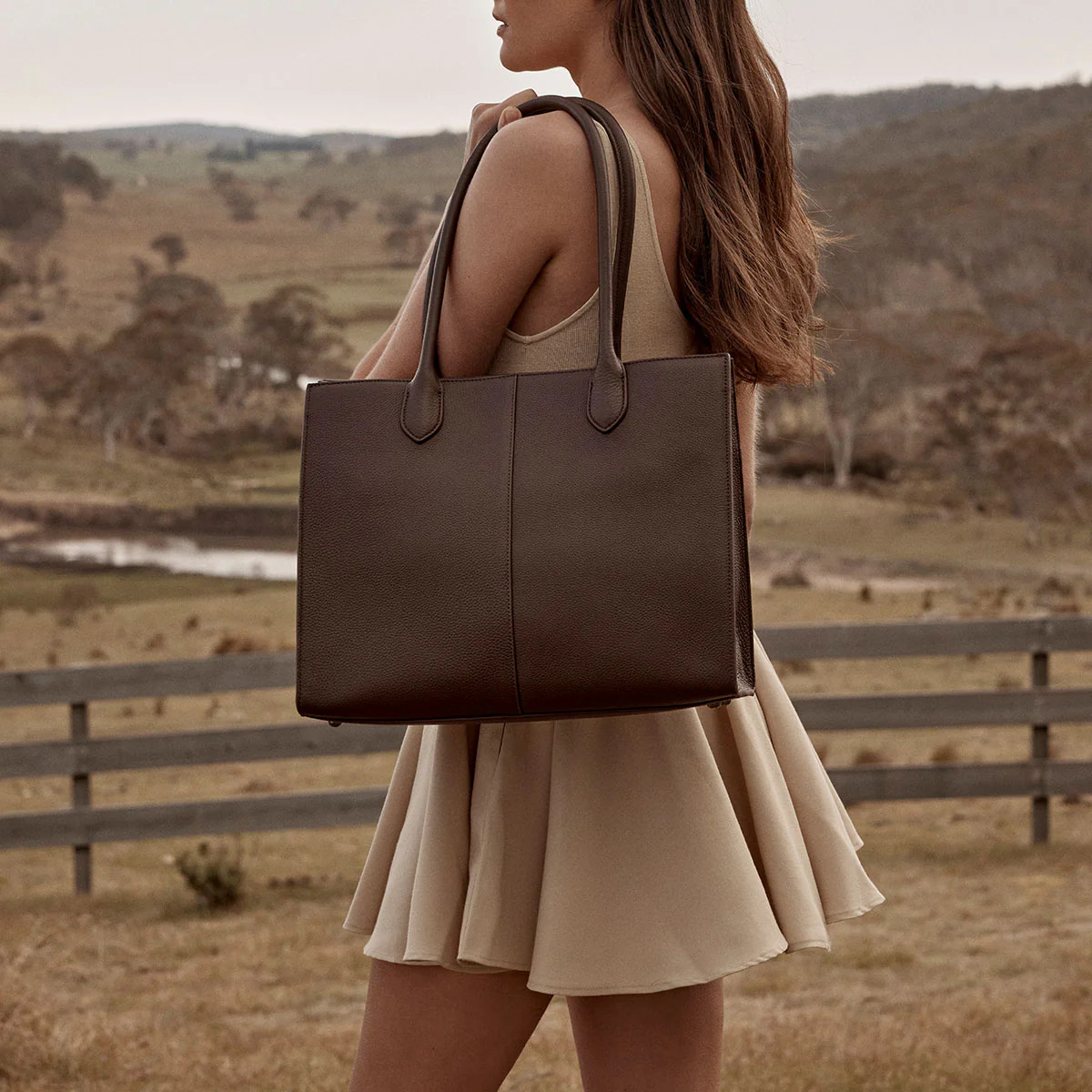 'Without Warning' Black Leather Tote Bag | Status Anxiety® | Status Anxiety 