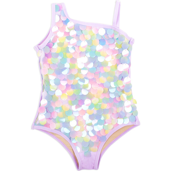 One Shoulder One Piece, Tie Dye Pailettes - Shade Critters Sun Shop | Maisonette | Maisonette