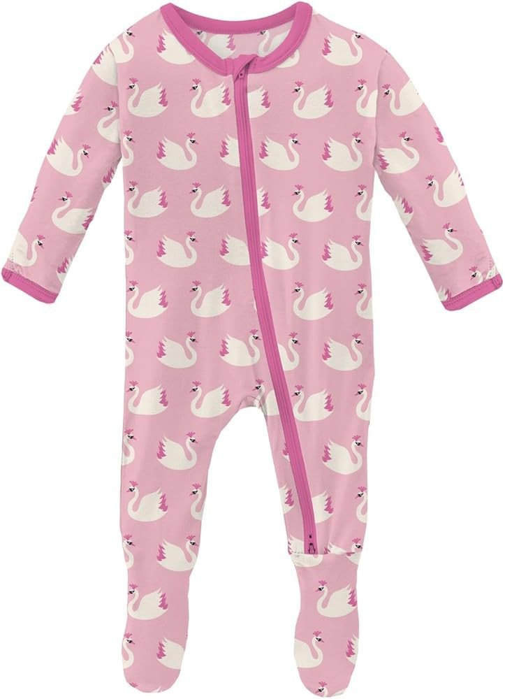 KicKee Print Footie with Zipper, Super Soft One-Piece Jammies, Sleepwear for Babies and Kids | Amazon (US)