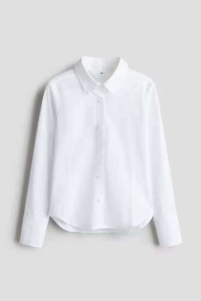 H & M - Cotton Shirt - White | H&M (US + CA)