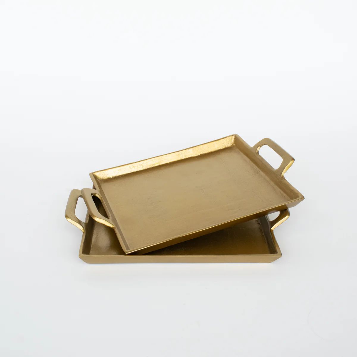 Antique Brass Square Tray | Stoffer Home