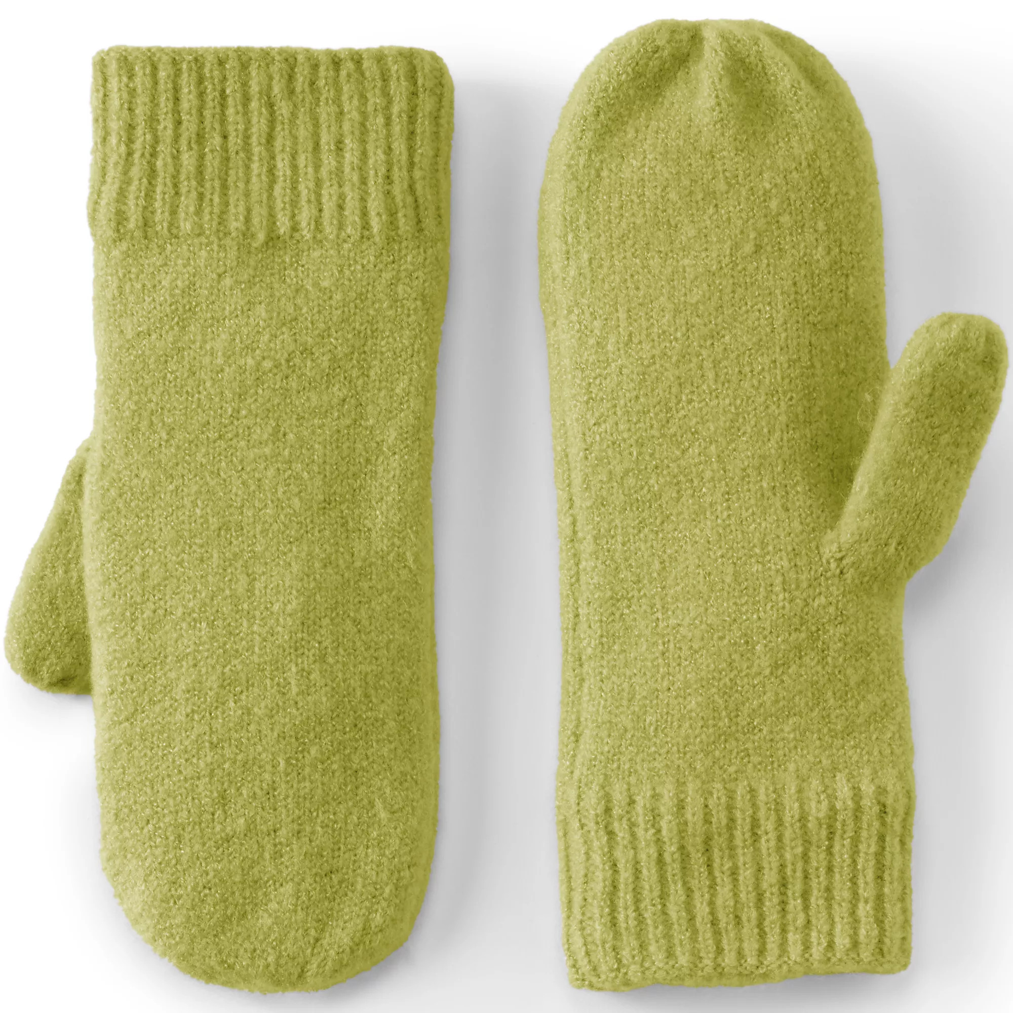 Women's Cashtouch Knit Mittens | Lands' End (US)