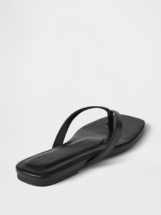 Vegan Leather Flip Flop Sandals | Gap (US)