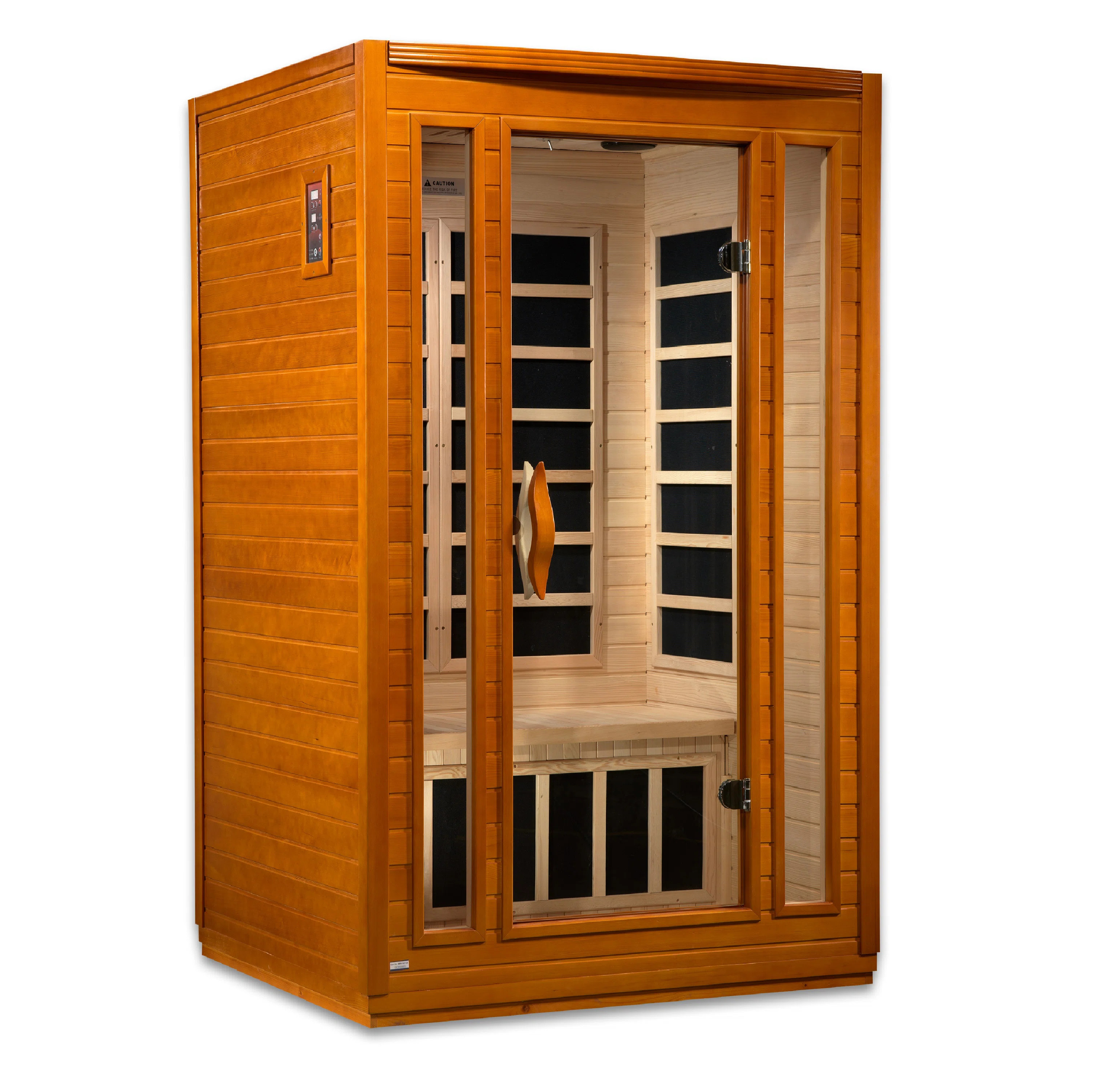 Dynamic Infrared Dynamic 2 - Person Indoor Bluetooth Compatible FAR Infrared Sauna in Hemlock & R... | Wayfair North America