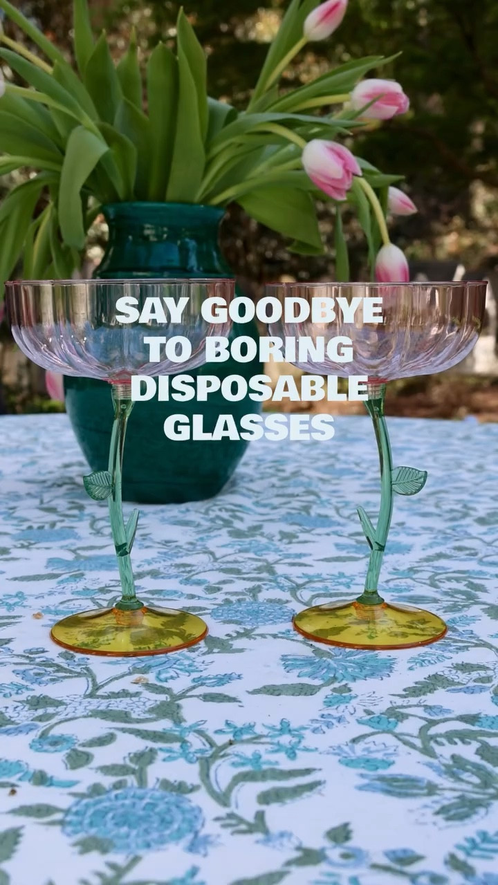 Spring Party Must Have! 🥂The hit of our recent egg hunt (for the adults of course lol)! 

These flower glasses were the perfect way to serve mimosas without spending the rest of my day doing dishes. 🍾

#LTKSeasonal #LTKdayinmylife #LTKHome