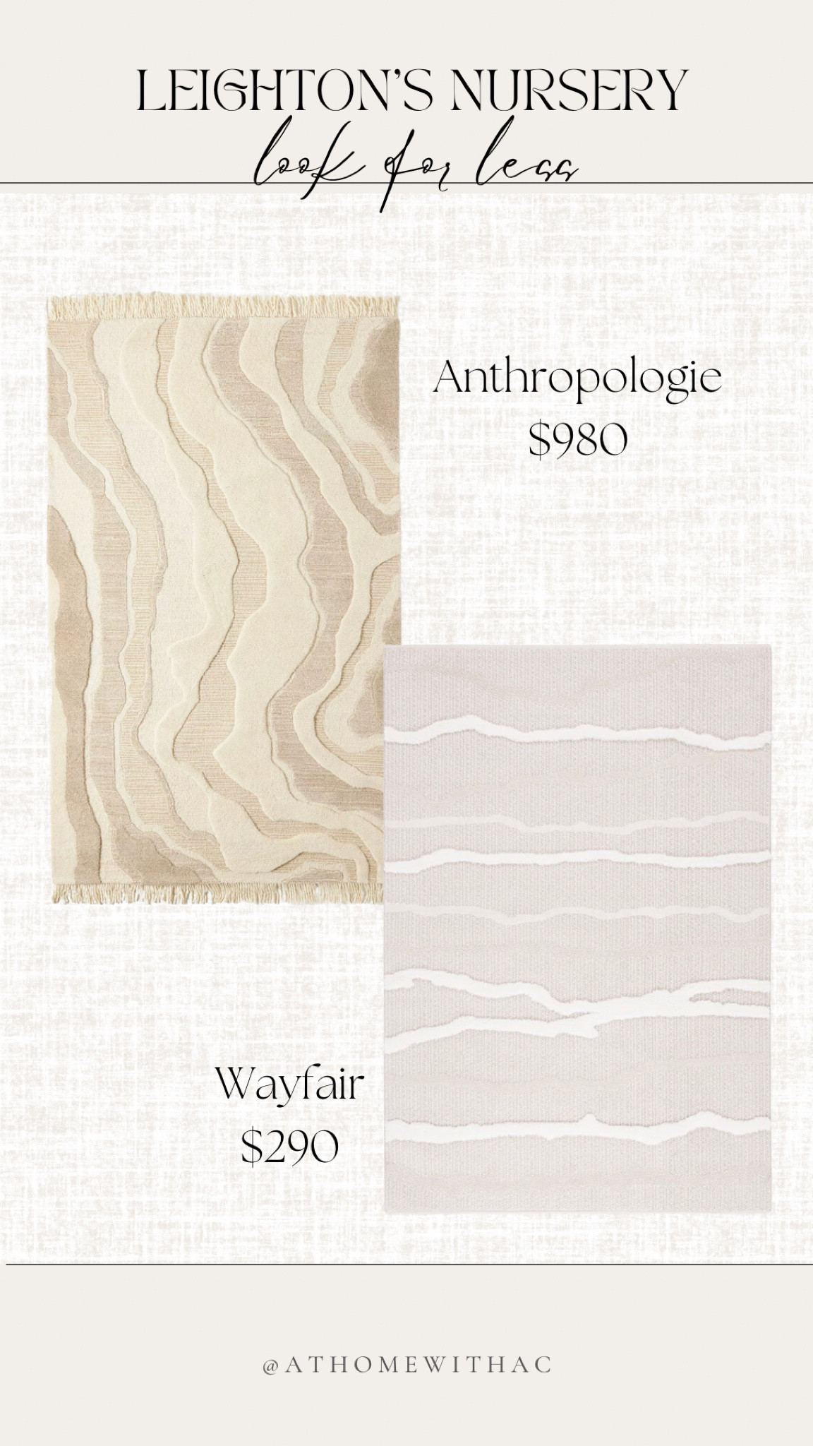 Neutral nursery look for less abstract area rug, nursery rug , spill proof rug

#LTKFind #LTKbaby #LTKhome