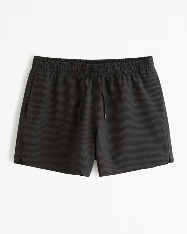 Pull-On Micro-Texture Swim Trunk | Abercrombie & Fitch (US)