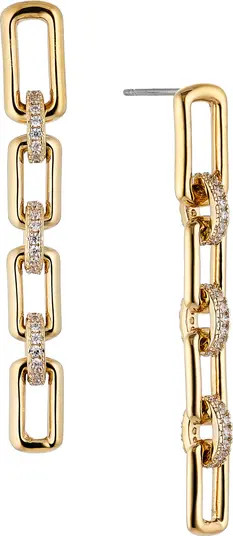 Nadri Golden Hour Chain Link Linear Earrings | Nordstrom | Nordstrom