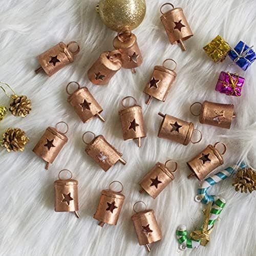 DIYANA IMPEX 12 Vintage Indian Tin Bells Rustic Chime Vintage Jingle Bell Wedding Patio Cow Bells... | Amazon (US)