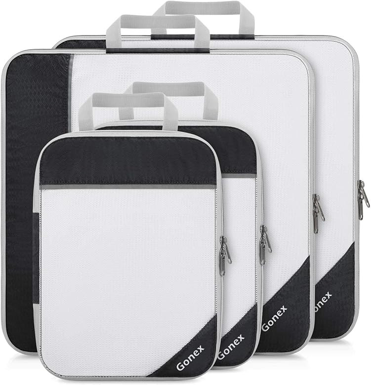 Compression Packing Cubes, Gonex Extensible Storage Mesh Bags Organizers | Amazon (US)