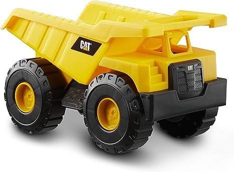 Cat Construction Tough Rigs 15" toy Dump Truck, Yellow | Amazon (US)
