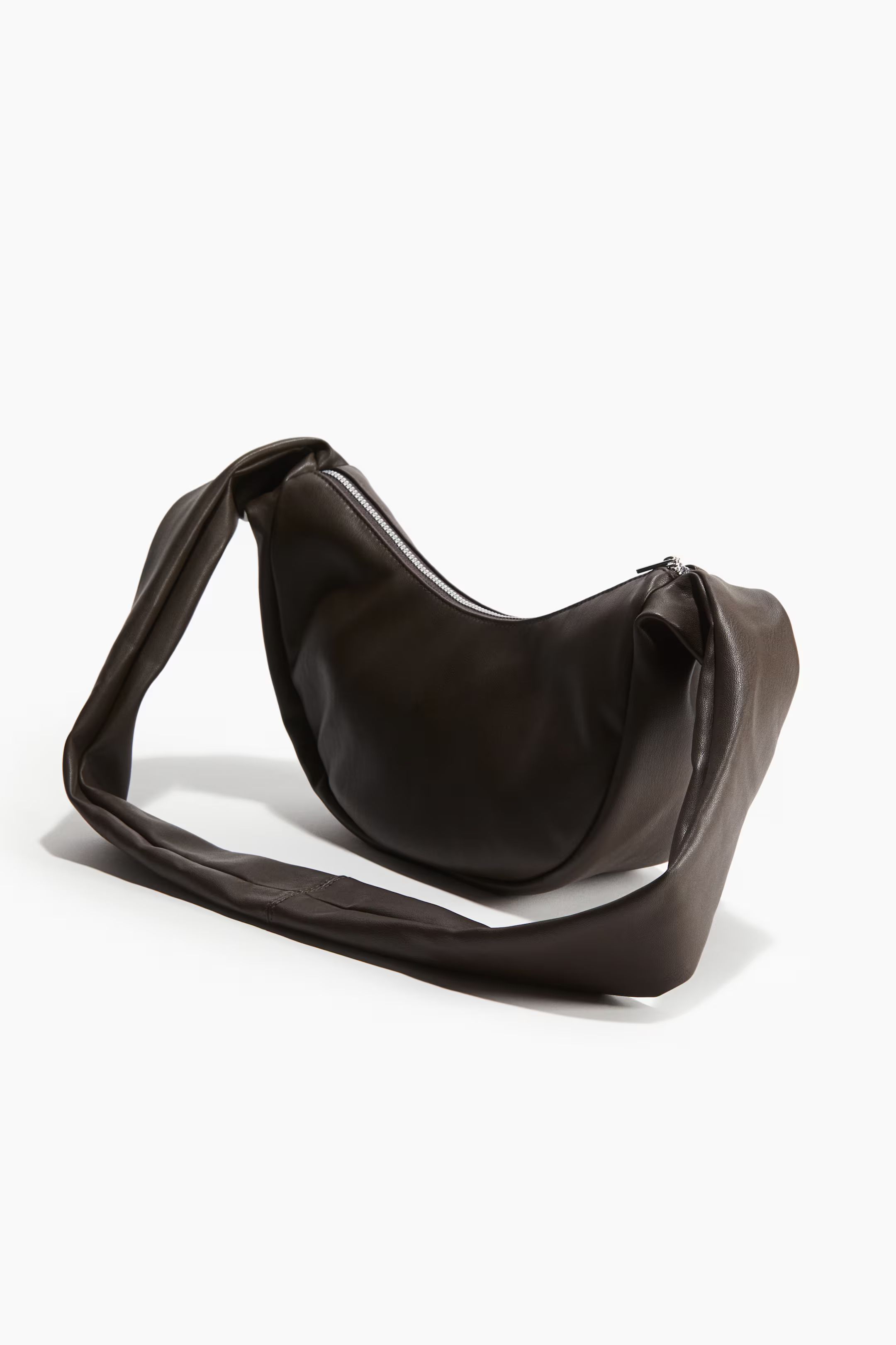 Slouchy-strap shoulder bag - Dark brown - Ladies | H&M US | H&M (US + CA)