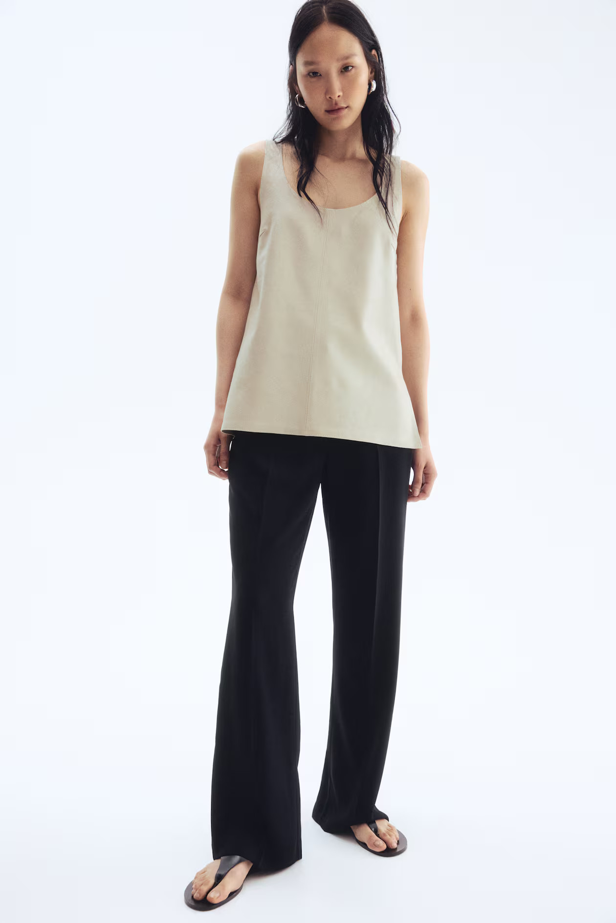 Straight-Leg Creased Pants | H&M (US + CA)