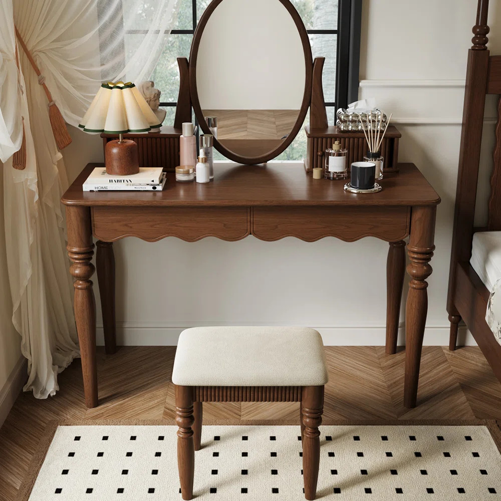 Solid wood vintage multi-functional desk dresser | Wayfair North America