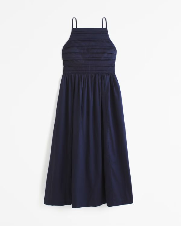 The A&F Emerson Apron Midi Dress | Abercrombie & Fitch (US)