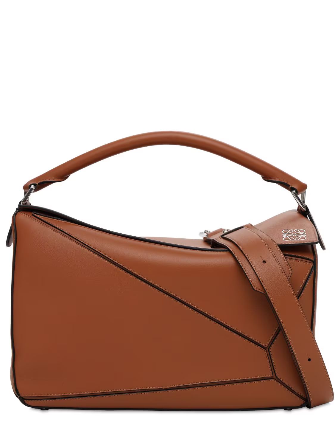Puzzle Large Leather Bag | Luisaviaroma