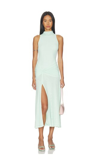 Leanna Mesh Midi Dress in Peppermint | Revolve Clothing (Global)