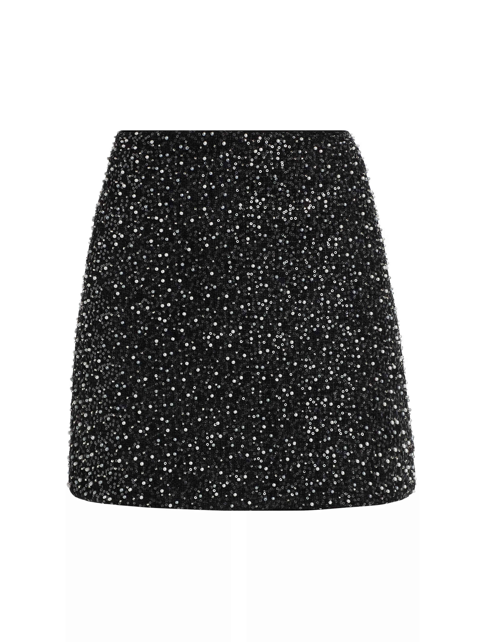 Beaded Tweed Miniskirt | Saks Fifth Avenue