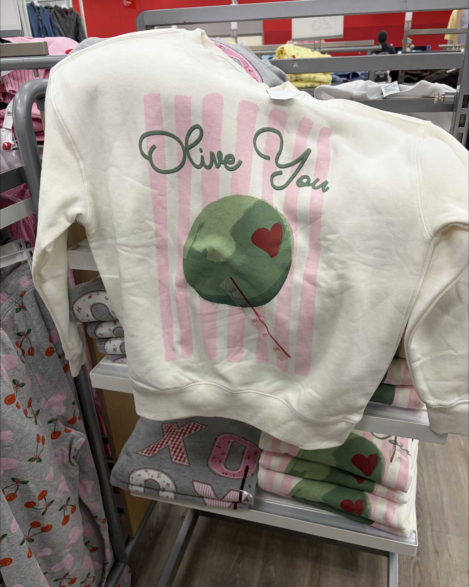 Cutest Olive You sweatshirt for Valentine’s Day and beyond!  

Target sweatshirt | women’s Valentine’s Day casual outfits 

#LTKFindsUnder50