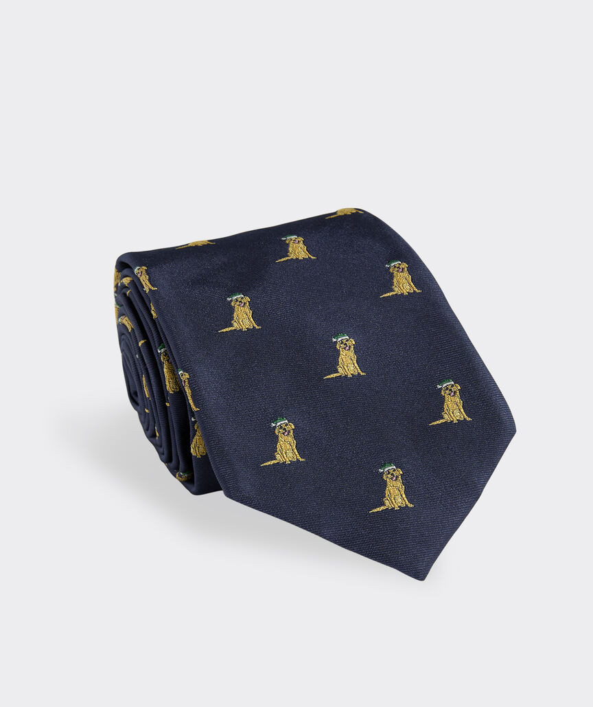 Santa Paws Woven Kennedy Tie | vineyard vines