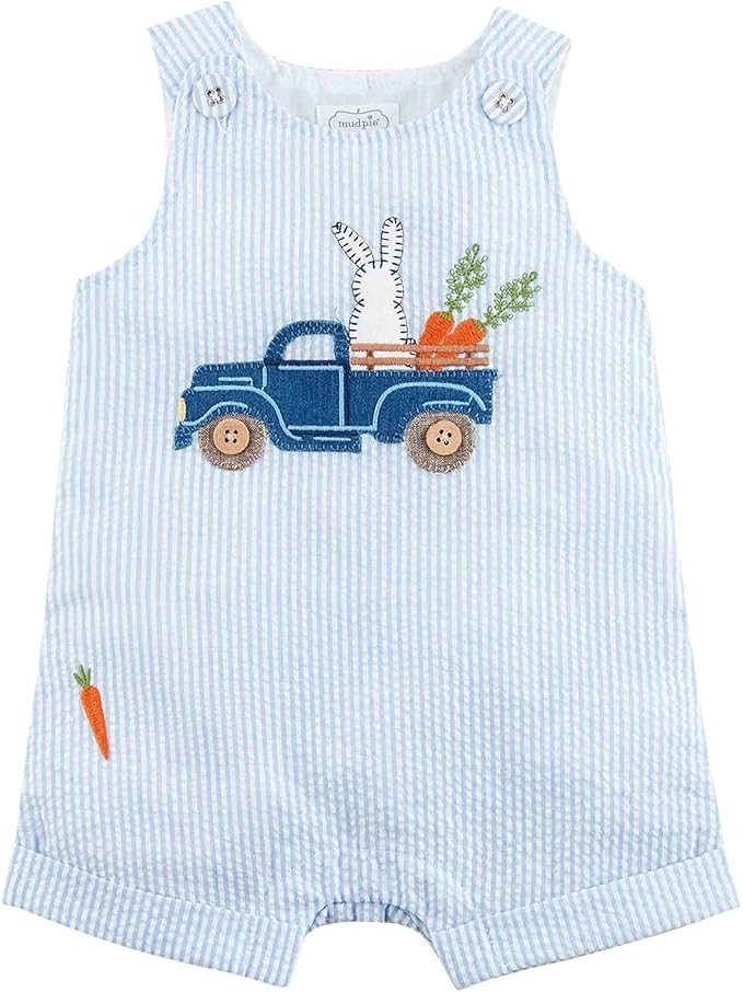 Mud Pie baby-boys Baby Boy Bunny Truck Jon Jon | Amazon (US)