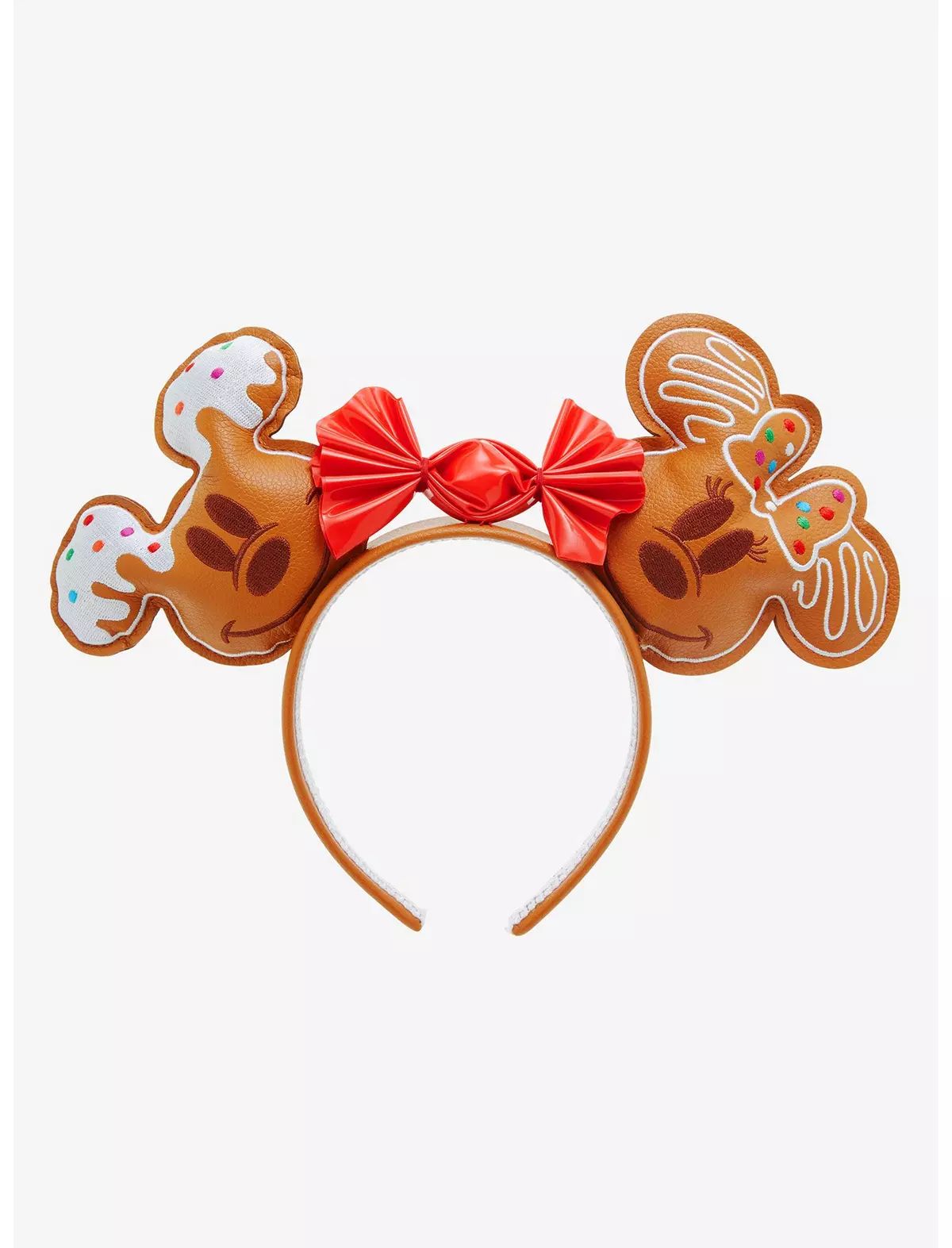 Disney Minnie Mouse Mickey & Minnie Gingerbread Ears Headband - BoxLunch Exclusive | BoxLunch