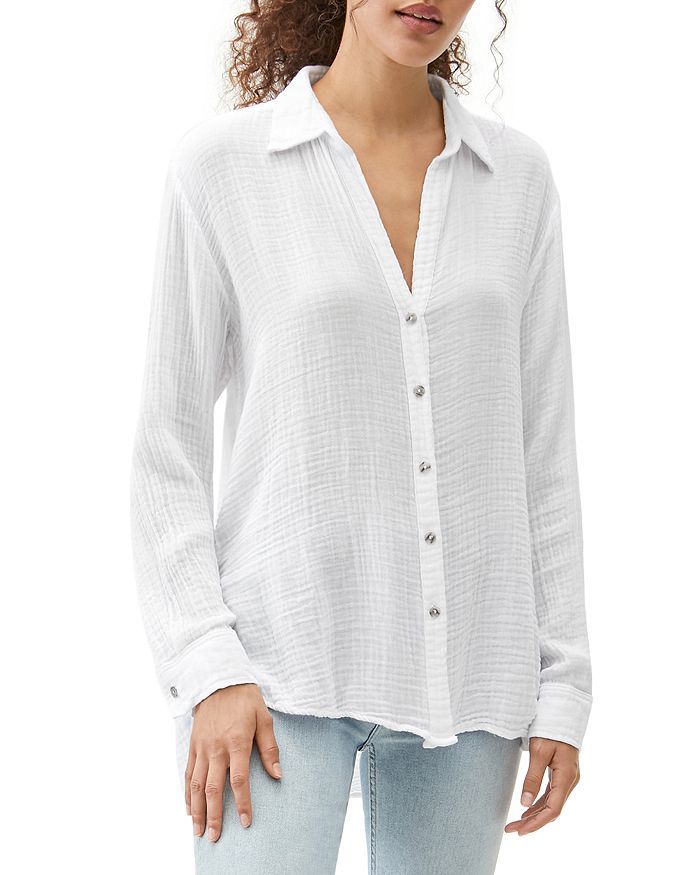 Michael Stars Relaxed Button Down Top Women - Bloomingdale's | Bloomingdale's (US)