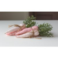 Easter Decorations - Table Decor For Spring Time Mantel Pink Carrots Bunny- Tiered Tray | Etsy (US)