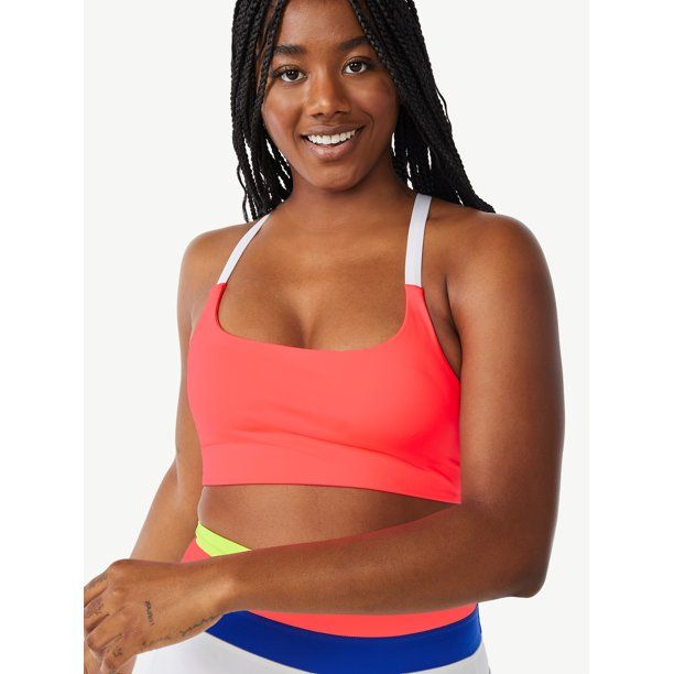 Love & Sports Women's Kikki Compression Sports Bra - Walmart.com | Walmart (US)