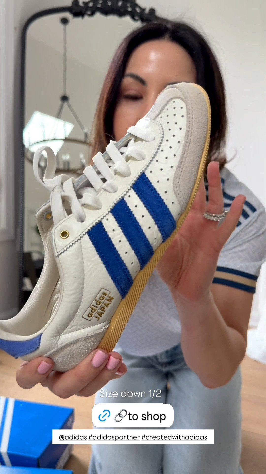 @adidas #adidaspartner #createdwithadidas Adidas sneakers size down half



#LTKOver40