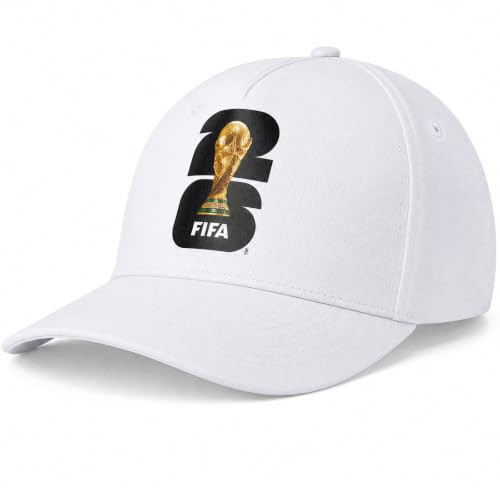 Officially Licensed 2026 FIFA World Cup Baseball Cap, Adjustable World Cup Hat, 100% Cotton Soccer Cap for Game Day, Football Fan Gift, White. | Amazon (US)