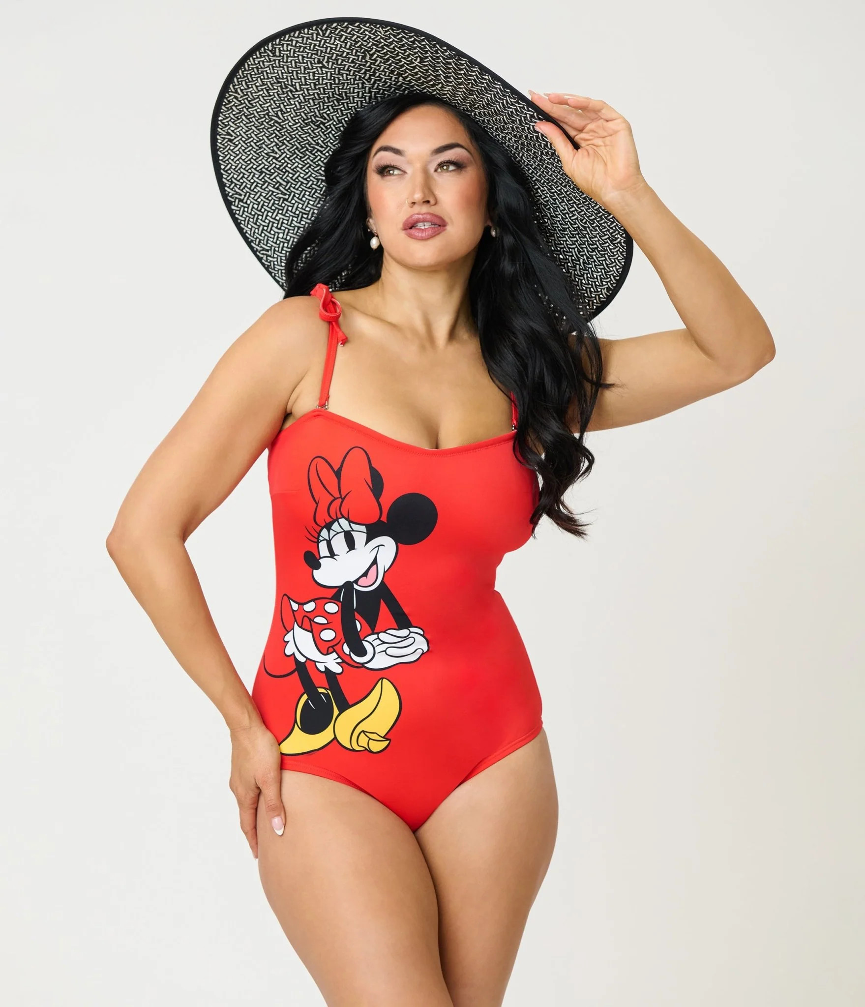Disney Mickey & Friends Collection by Unique Vintage Red Minnie One Pi | Unique Vintage - North America
