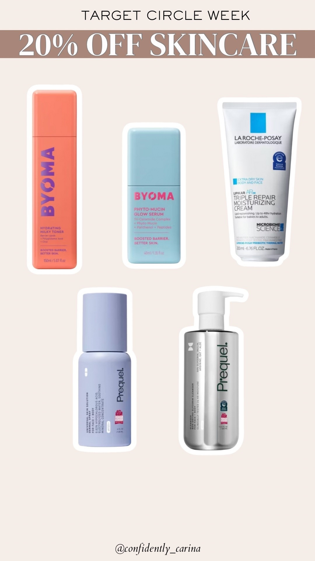 TARGET CIRCLE WEEK 🎯

20% off skincare!

#LTKFindsUnder50 #LTKBeauty #LTKSaleAlert