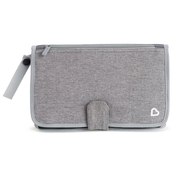 Munchkin Portable Diaper Changing Kit with Changing Pad and Wipes Case, Grey - Walmart.com | Walmart (US)