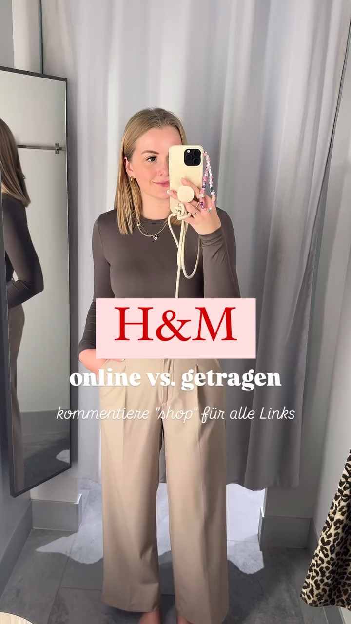 Ich trage in den Hosen 36
In den Pullis M & in dem Langarmshirt S 🫶🏼

H&M online vs. getragen ✨

Wenn ich mir im Laden Sachen online speichere merke ich ganz oft, dass mich die online Bilder überhaupt nicht angesprochen hätten. Ich hatte selten ein Teil, was am Model so aussieht, wie an mir 🤭

Die Links zu den Teilen findest du in meinen Highlights oder du kommentierst „links“ und dann sende ich sie dir per DM xo 🤍
In meinem LTK Post habe ich euch auch die Größen dazu geschrieben, die ich jeweils im Reel trage 🫶🏼

*unbezahlte Werbung*

#hm #onlinevsreality #fashion #fashionlinks #inspo #perfectjeans #mamablogger_de #mamastyle #mamafashion #summeroutfitinspo