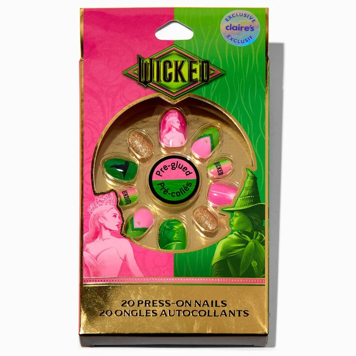 Wicked™ Claire's Exclusive Press On Faux Nail Set - 20 Pack | Claire's (UK)