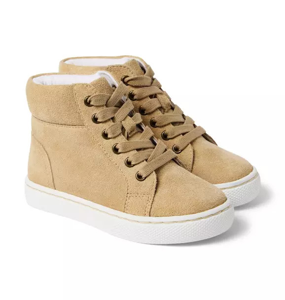 Leather High-Top Sneaker | Janie and Jack