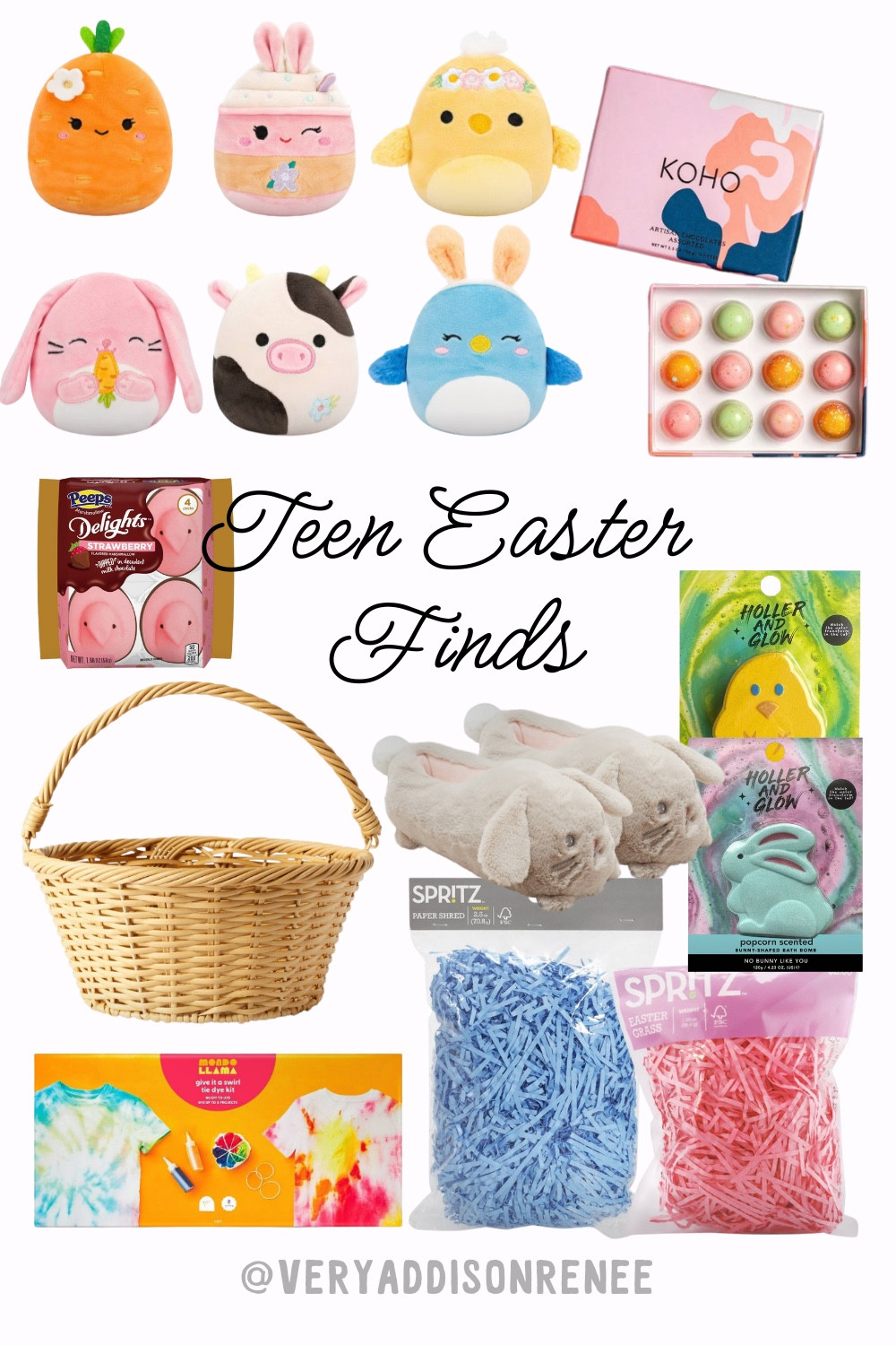 Make your teen girl an Easter gift basket with any of these items! Make sure to follow for more finds like this! 🐣💐





Easter, Easter basket, gift guide, teen girls, teen girl gift, Easter gifts, Easter gift, Easter gifts for teens, Easter crafts, holiday gifts, Easter basket ideas, gift basket, holler and glow, target stuffed animals, bunny slippers, holiday gift guide, target gift guide, target finds, bath bombs, skincare, peeps, treats, #LTKGiftGuide