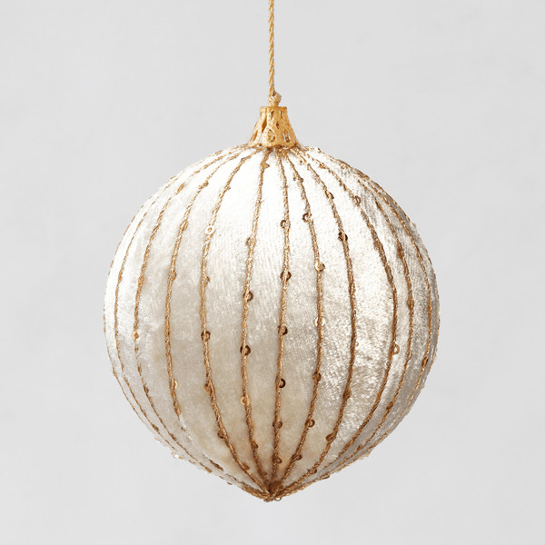 Velvet Sequined Ornament | Z Gallerie