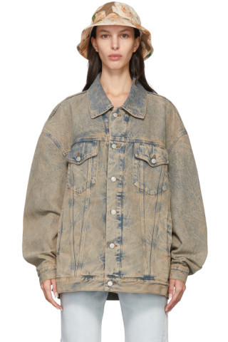 Acne Studios - 蓝色有机棉牛仔夹克 | SSENSE