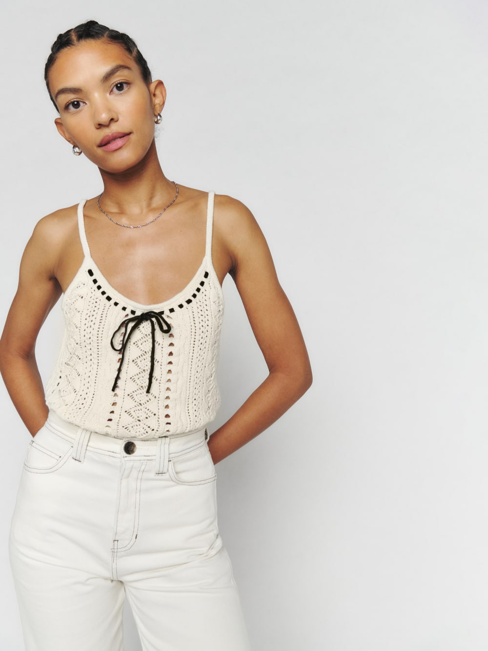 Lenna Cotton Sweater Tank | Reformation (Global)