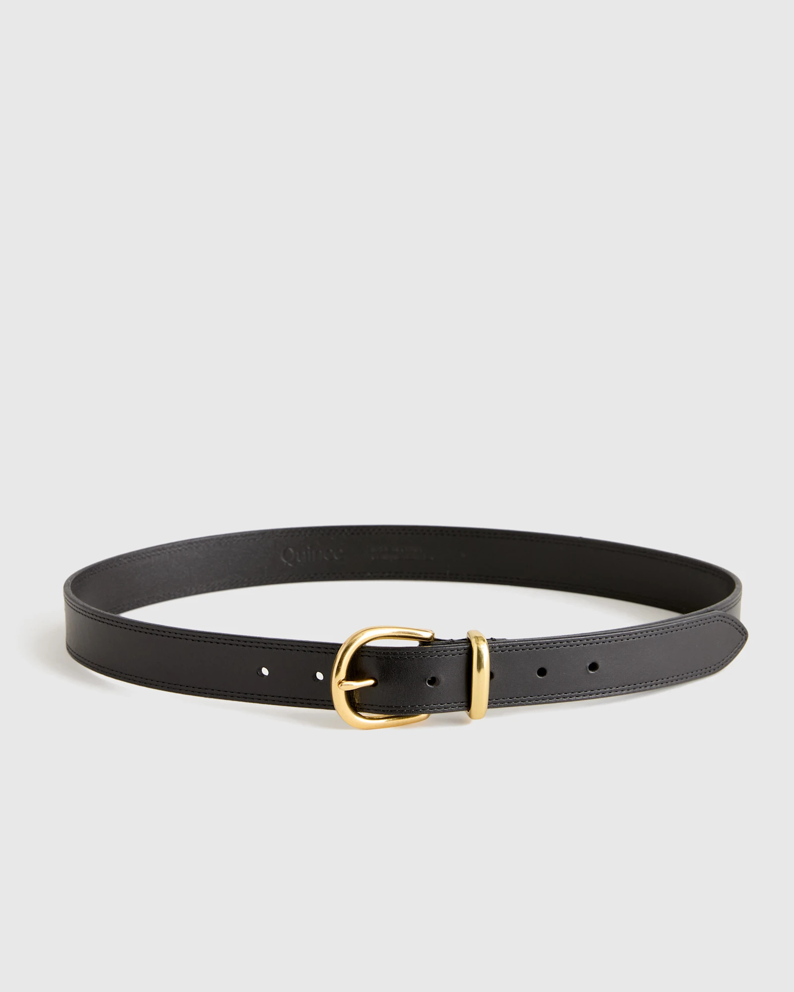 Quince | Women's Allegra European Leather Belt in Saddle, Size XL, Italian Leather | Quince