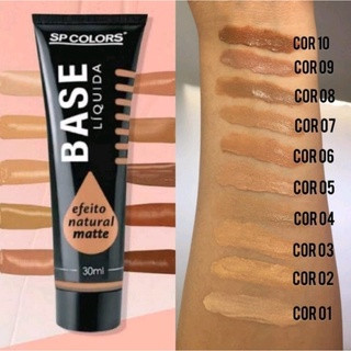 Base Líquida Efeito Natural Matte - SP Colors | Shopee (BR)