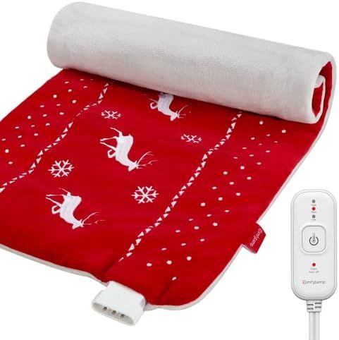 12"x24" Christmas Heating Pad for Cramps, Comfytemp Electric Heating Pad for Back Pain Relief, He... | Amazon (US)