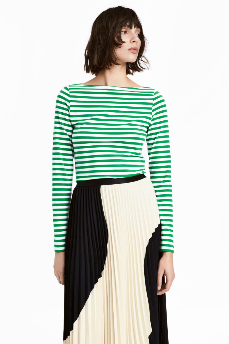 H&M Pima Cotton Jersey Top $12.99 | H&M (US)