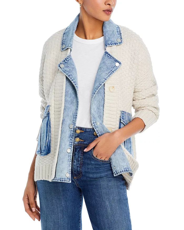 BLANKNYC Last Call Mixed Media Cardigan Women - Bloomingdale's | Bloomingdale's (US)