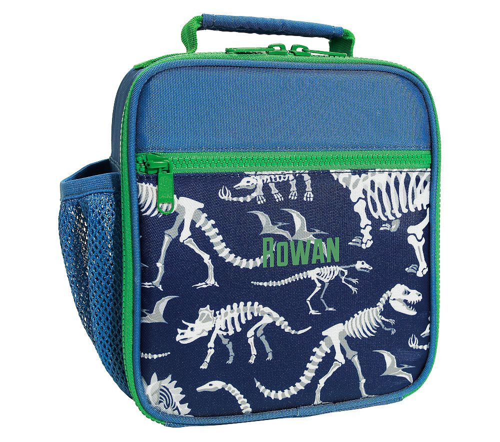 Astor Navy Dinosaur Bones Lunch Boxes | Pottery Barn Kids