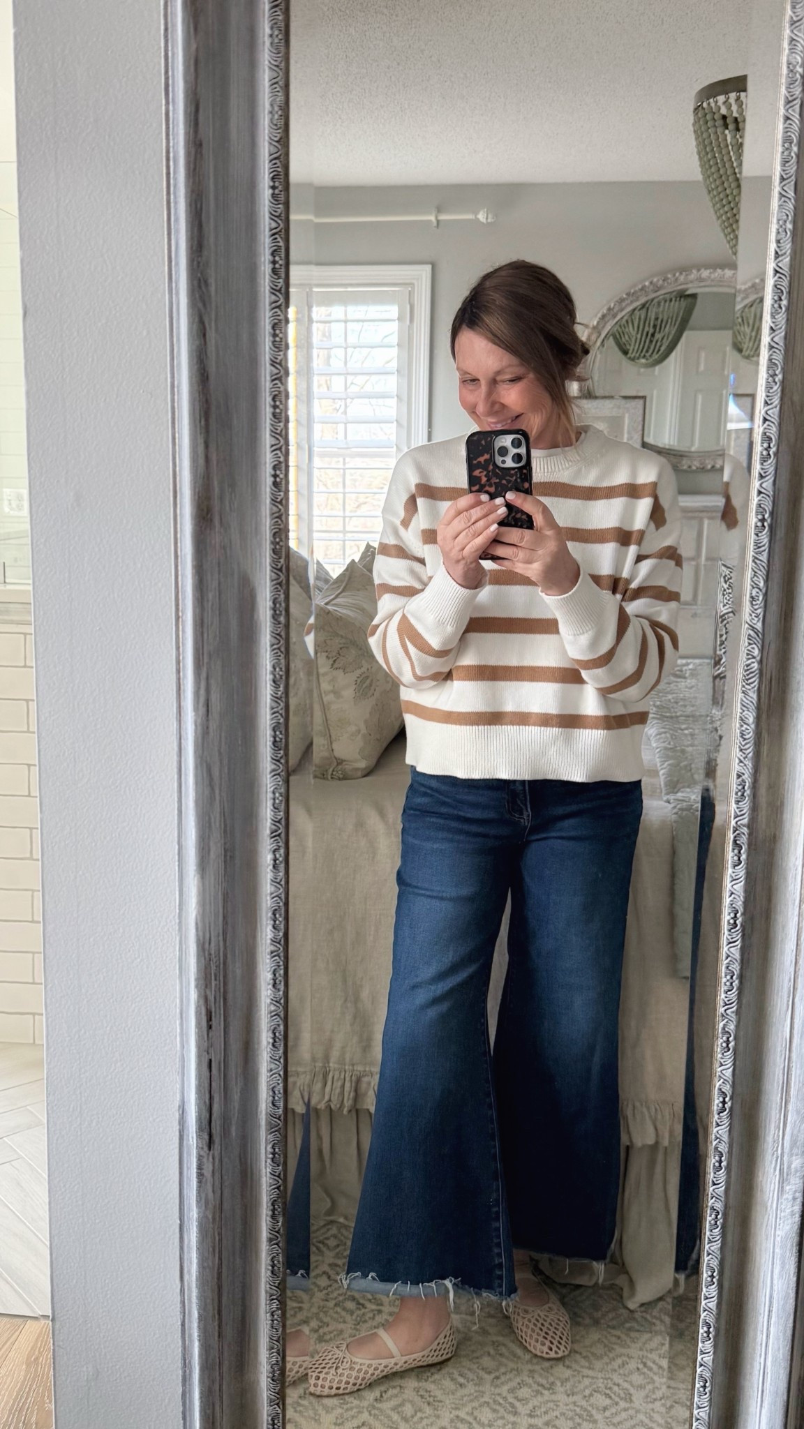 This sweater is under $20! Can’t believe the quality! My flats are on sale !

#LTKootd #LTKgrwm #LTKSaleAlert